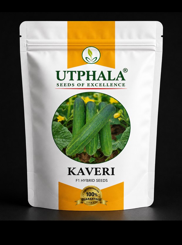 Utphala KAVERI F1 cucumber seed pouch